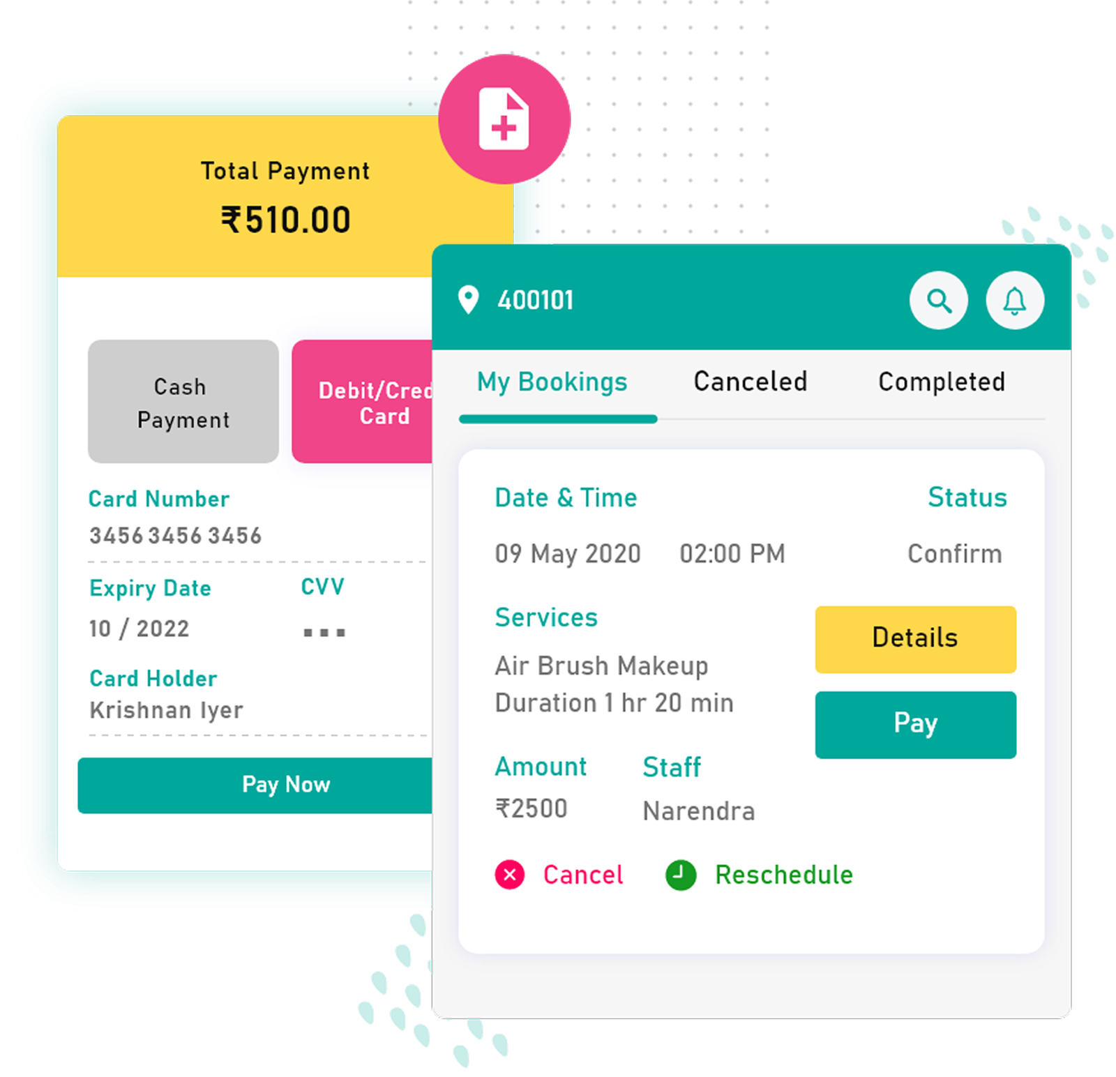Appointment System Mockup